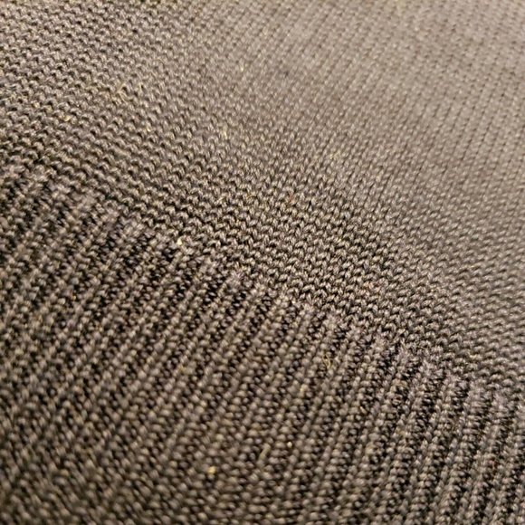 Anthology Mens L Sweater Navy blue Textured Long Sleeve 100% Silk - Picture 2 of 6